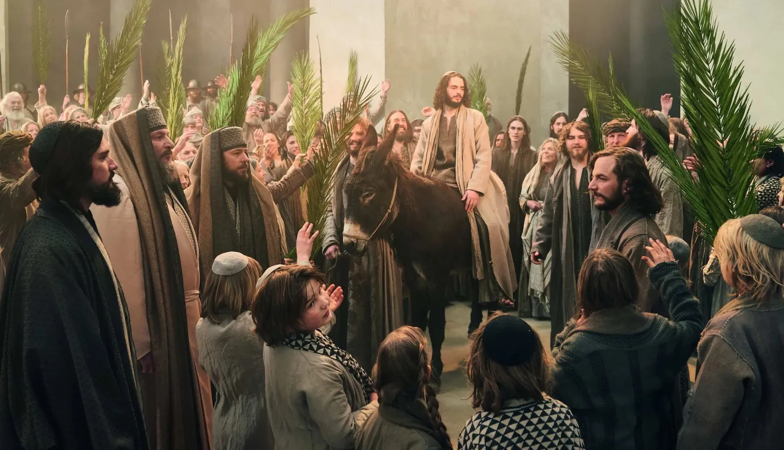 Entry into Jerusalem, staged at the Oberammergau Passion Play Theatre